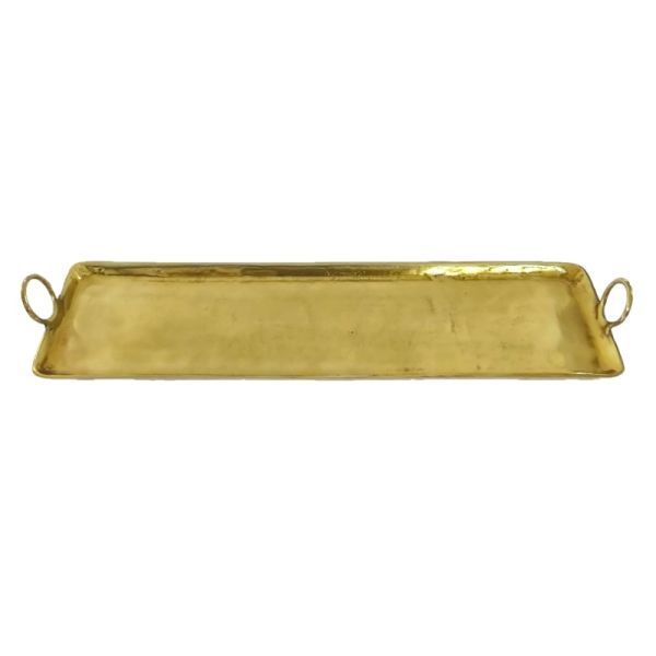 Tablett Aluguss gold HxBxT 9 x 89 x 29 cm Tablett Aluguss gold HxBxT 9 x 89 x 29 cm