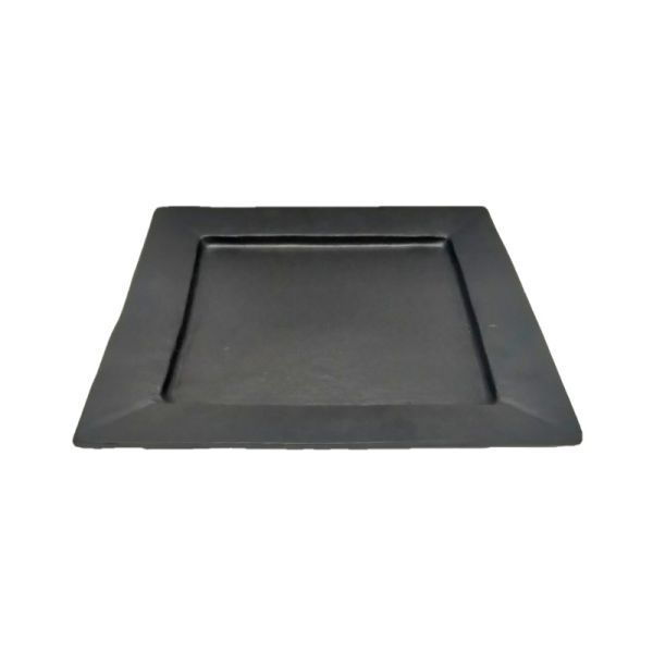 Tablett 40x40 Aluguss schwarz HxBxT 2 x 40 x 40 cm Tablett 40x40 Aluguss schwarz HxBxT 2 x 40 x 40 cm
