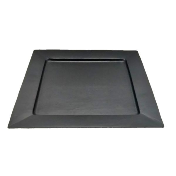 Tablett 50x50 Aluguss schwarz HxBxT 2 x 50 x 50 cm Tablett 50x50 Aluguss schwarz HxBxT 2 x 50 x 50 cm