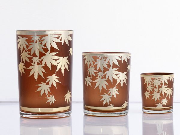 Windlicht Ahorn L braun/gold HxBxT 18 x 12 x 12 cm Windlicht Ahorn L braun/gold HxBxT 18 x 12 x 12 cm