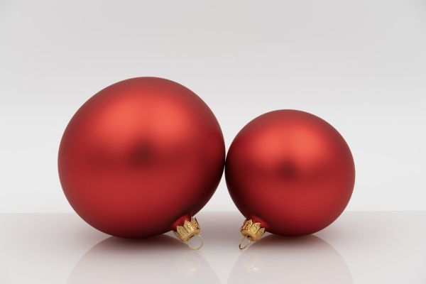 Weihnachtskugel 10er rot matt mundgeblasen, Handtaucherei 6 Stück HxBxT 10 x 10 x 10 cm Weihnachtskugel 10er rot matt mundgeblasen, Handtaucherei 6 Stück HxBxT 10 x 10 x 10 cm