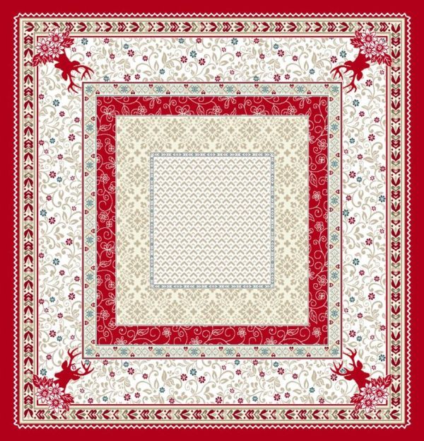 Decke 100/100 Hirsch rot, Gobelin 75% PES/22% CO/3% Polyacryl Breite x Tiefe 100 x 100 cm Decke 100/100 Hirsch rot, Gobelin 75% PES/22% CO/3% Polyacryl Breite x Tiefe 100 x 100 cm