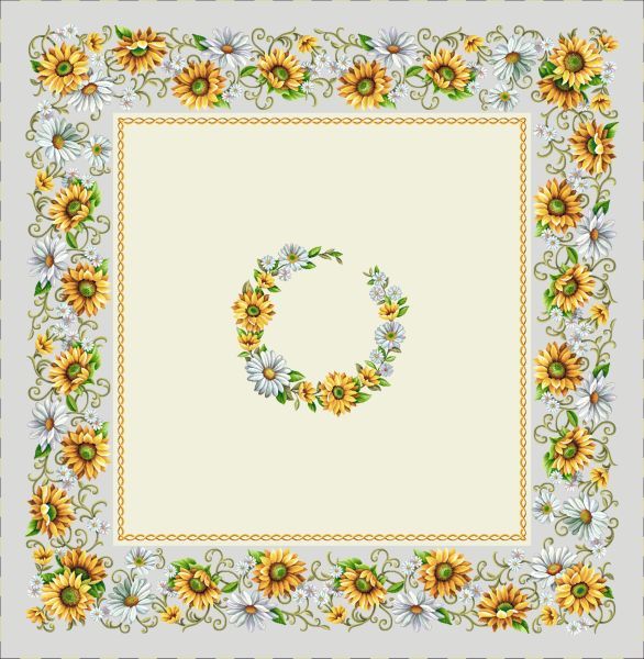 Decke 140/140 Sonnenblumen Gobelin 75% PES/22% CO/3% Polyacryl Höhe x Breite 140 x 140 cm Decke 140/140 Sonnenblumen Gobelin 75% PES/22% CO/3% Polyacryl Höhe x Breite 140 x 140 cm