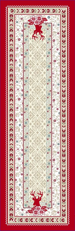 Läufer 47/140 Hirsch rot, Gobelin 75% PES/22% CO/3% Polyacryl Breite x Tiefe 47 x 140 cm Läufer 47/140 Hirsch rot, Gobelin 75% PES/22% CO/3% Polyacryl Breite x Tiefe 47 x 140 cm