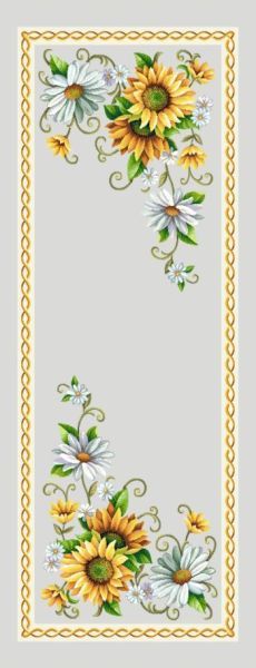 Läufer 40/100 Sonnenblumen Gobelin 75% PES/22% CO/3% Polyacryl Höhe x Breite 40 x 100 cm Läufer 40/100 Sonnenblumen Gobelin 75% PES/22% CO/3% Polyacryl Höhe x Breite 40 x 100 cm