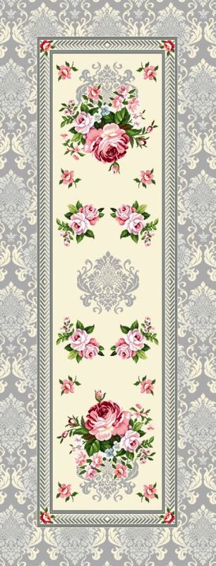 Läufer 40/100 Gobelin Rosen grau 75% PES/22% CO/3% Polyacryl Höhe x Breite 40 x 100 cm Läufer 40/100 Gobelin Rosen grau 75% PES/22% CO/3% Polyacryl Höhe x Breite 40 x 100 cm