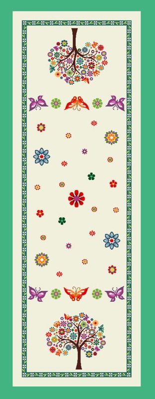 Läufer 40/100 Gobelin Bäume bunt 75% PES/22% CO/3% Polyacryl Höhe x Breite 100 x 40 cm Läufer 40/100 Gobelin Bäume bunt 75% PES/22% CO/3% Polyacryl Höhe x Breite 100 x 40 cm