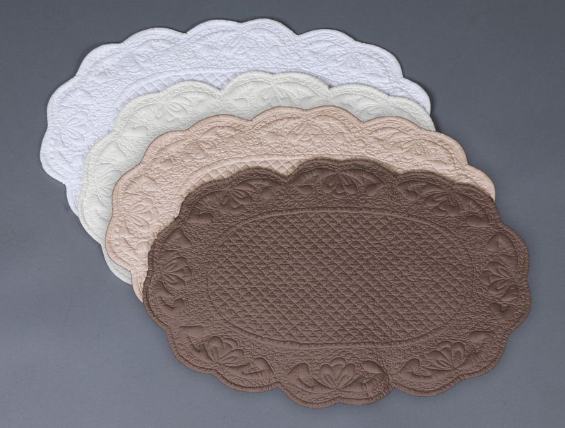 Platzset beige oval Breite x Tiefe 50 x 35 cm Platzset beige oval Breite x Tiefe 50 x 35 cm