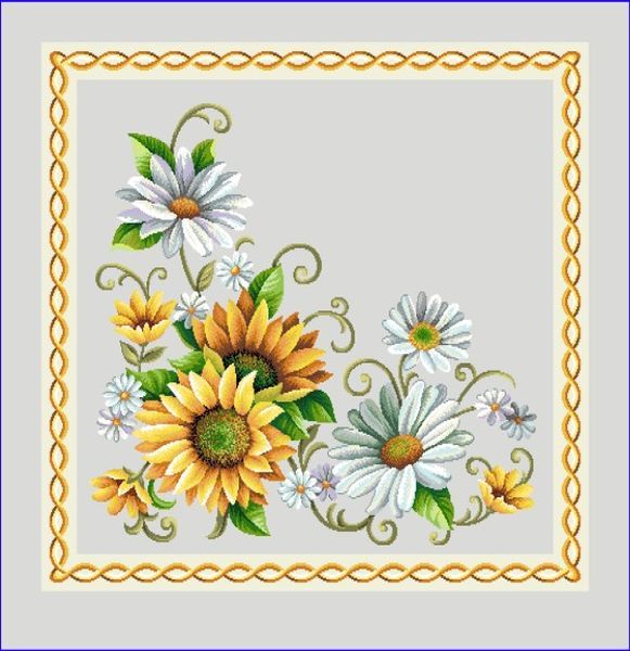 Kissen 45/45 Sonnenblumen Gobelin 75% PES/22% CO/3% Polyacryl Höhe x Breite 45 x 45 cm Kissen 45/45 Sonnenblumen Gobelin 75% PES/22% CO/3% Polyacryl Höhe x Breite 45 x 45 cm
