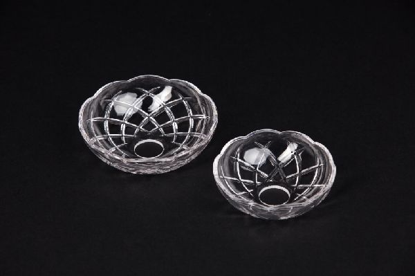 ALS10006-100-25 Ø 10cm Kerzenteller, 24% Kristallglas ALS10006-100-25 Ø 10cm Kerzenteller, 24% Kristallglas