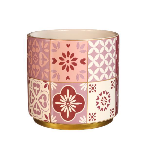 Topf Faro pink fuchsia H12,5 cm D13 cm HxBxT 12.5 x 13 x 13 cm Topf Faro pink fuchsia H12,5 cm D13 cm HxBxT 12.5 x 13 x 13 cm