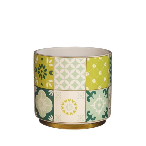 Topf Faro green H11 cm D11,5 cm HxBxT 11 x 11.5 x 11.5 cm Topf Faro green H11 cm D11,5 cm HxBxT 11 x 11.5 x 11.5 cm