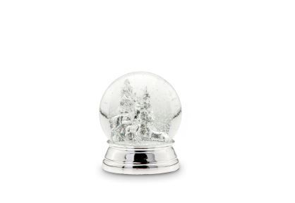 Schneekugel Rentiere versilbert Höhe x Breite 11 x 10 cm Schneekugel Rentiere versilbert Höhe x Breite 11 x 10 cm