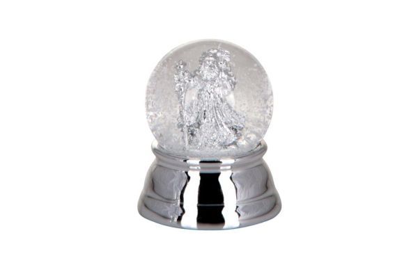 Schneekugel Nikolaus versilbert Höhe x Breite 6.5 x 5.1 cm Schneekugel Nikolaus versilbert Höhe x Breite 6.5 x 5.1 cm