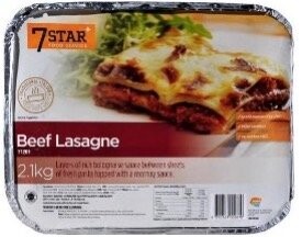 7 Star Beef Lasagne 2.1kg tray