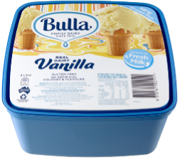 Bulla Vanilla Ice Cream 4Ltr