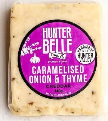 Hunterbelle Cheese 140g - Caramelised Onion & Thyme