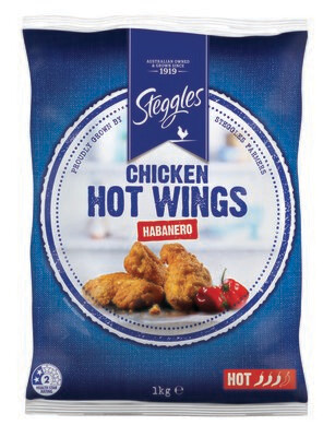 Steggles Chicken Hot Wings Habanero 1kg