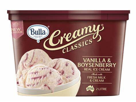 Bulla Creamy Classics Boysenberry 2ltr