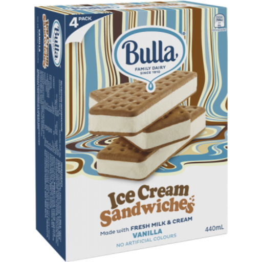 Bulla Vanilla Sandwick 4pk
