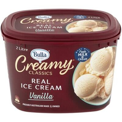 Bulla Creamy Classics Vanilla Ice Cream 2ltr