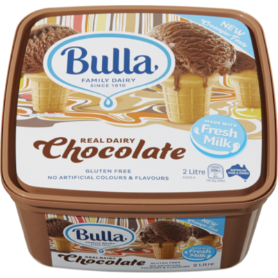 Bulla Chocolate Ice Cream 2ltr