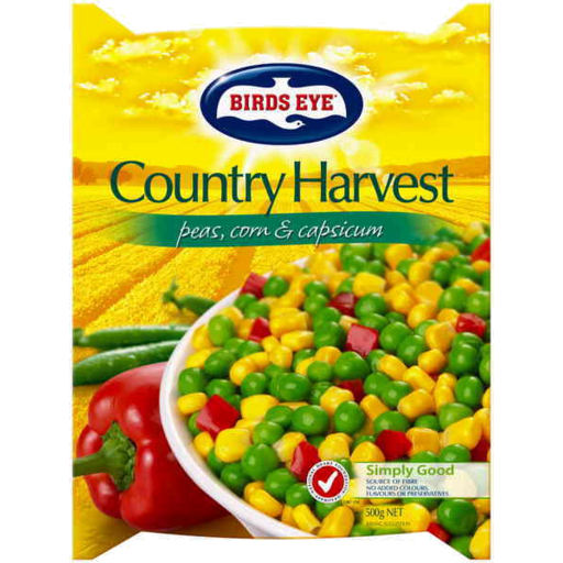 Birds Eye Peas, Corn & Capsicum 500g