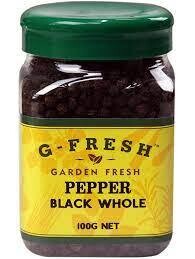 Garden Fresh Whole Black Pepper 100g