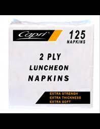 Capri 2ply Napkins 125pk
