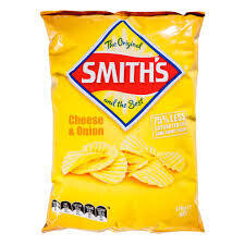 Smiths Crinkle Cut Cheese & Onion Chips 170g