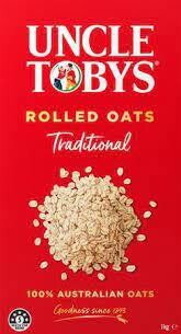 Uncle Toby's Traditional Rolled Oats 1kg