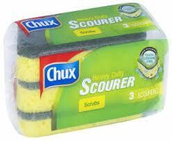 Chux Heavy Duty Scourer Scrubs 3pk
