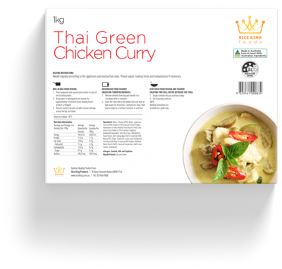 Rice King Thai Green Chicken Curry 1kg