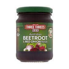 333's Beetroot & Red Onion Relish 250g