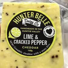 Hunterbelle Cheese 140g - Lime & Cracked Pepper