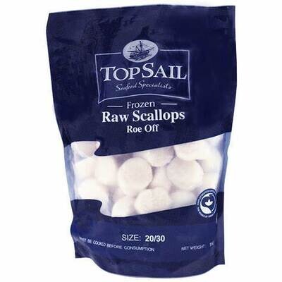Topsail Roe Off Raw Scallops 1kg