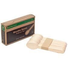 Envirochoice Wooden Spoons 50 Per Box