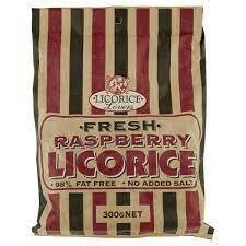 JC's Raspberry Licorice 300g