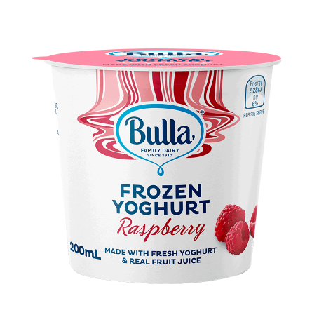Bulla Frozen Raspberry Yoghurt 200g