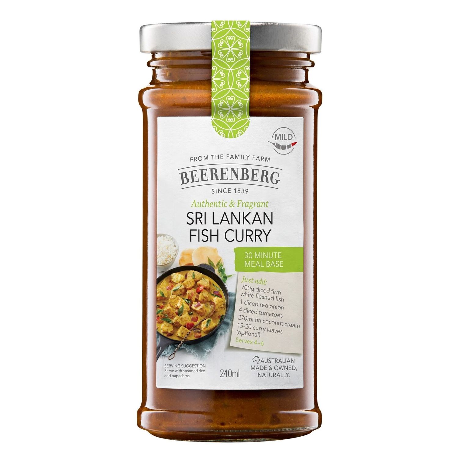 Beerenberg Sri Lankan Fish Curry 240ml