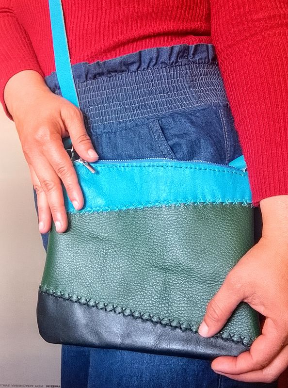 El arte en la piel bolso hecho a mano