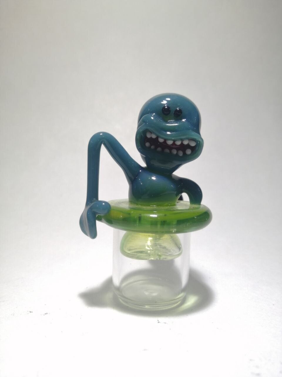 Spinner Cap Atlantis Glass Mr. Meeseeks
