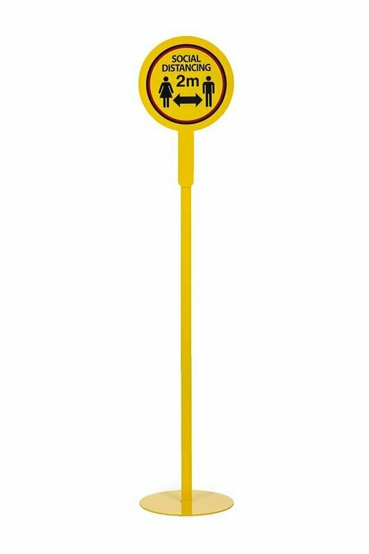 Social Distancing 2m Apart Sign with Stand Social Distancing 2m Apart Sign with Stand