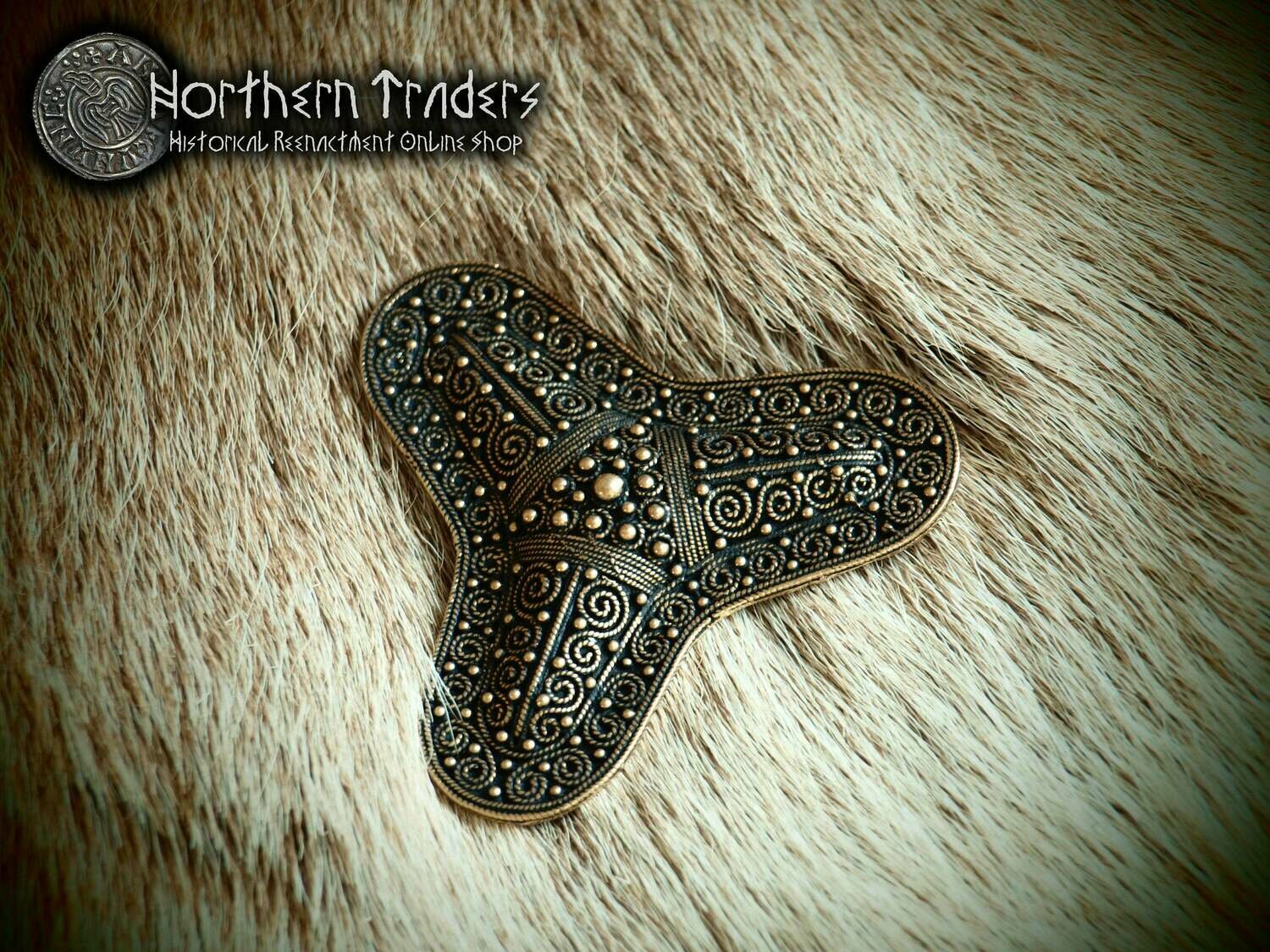 Trefoil Granulation & Filigree Brooch from Stora Ryk