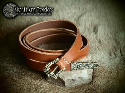 Viking Belt with Buckle & Belt End in Borre Style