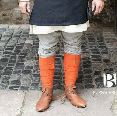 Medieval Leg Wraps - Wool Winingas - Orange