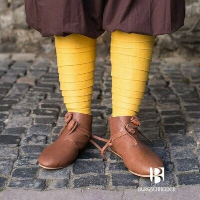 Medieval Leg Wraps - Wool Winingas - Yellow