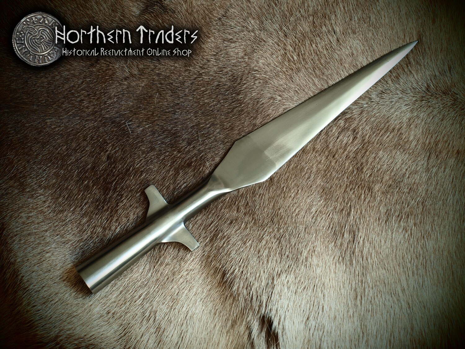 Viking Winged Spear with Sharp Point