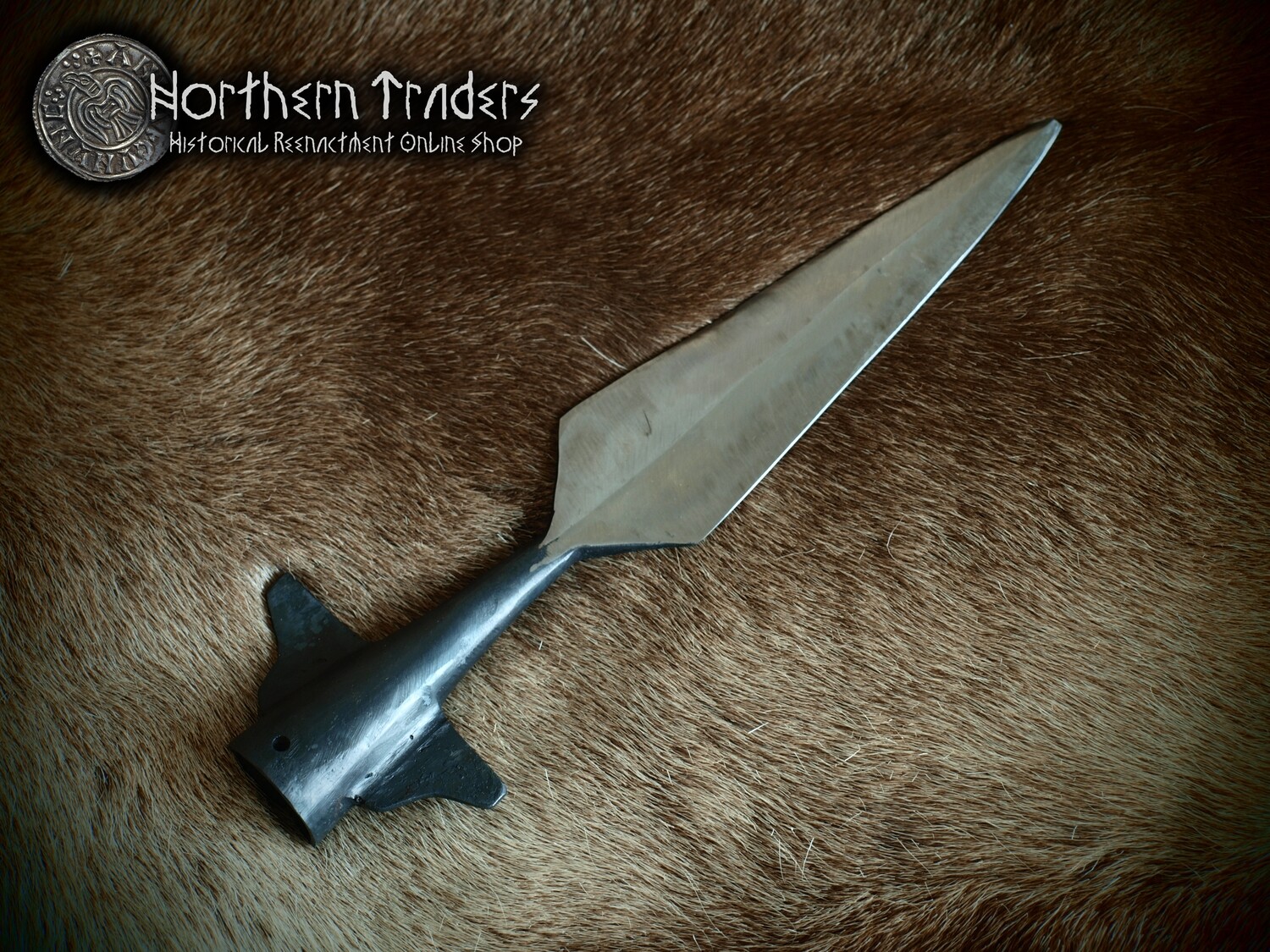 Hand Forged Winged Spear
