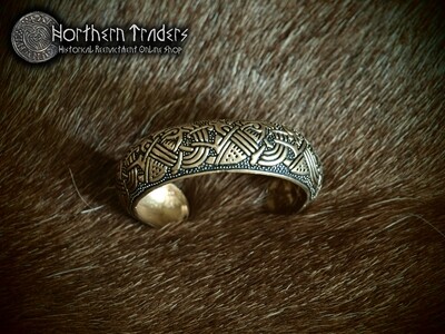 Celtic Bracelet with Interlaced Beasts